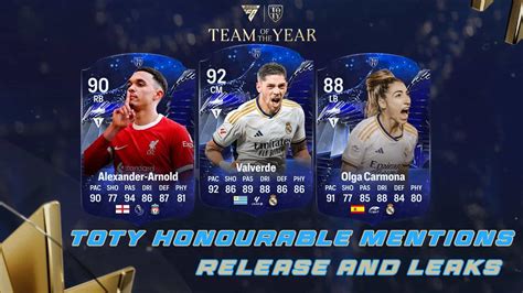 toty leaks|EA FC 24 TOTY Honorable Mentions: start date and leaks